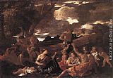 Nicolas Poussin Famous Paintings - Bacchanal the Andrians